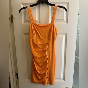 Finders Keepers orange mini dress
